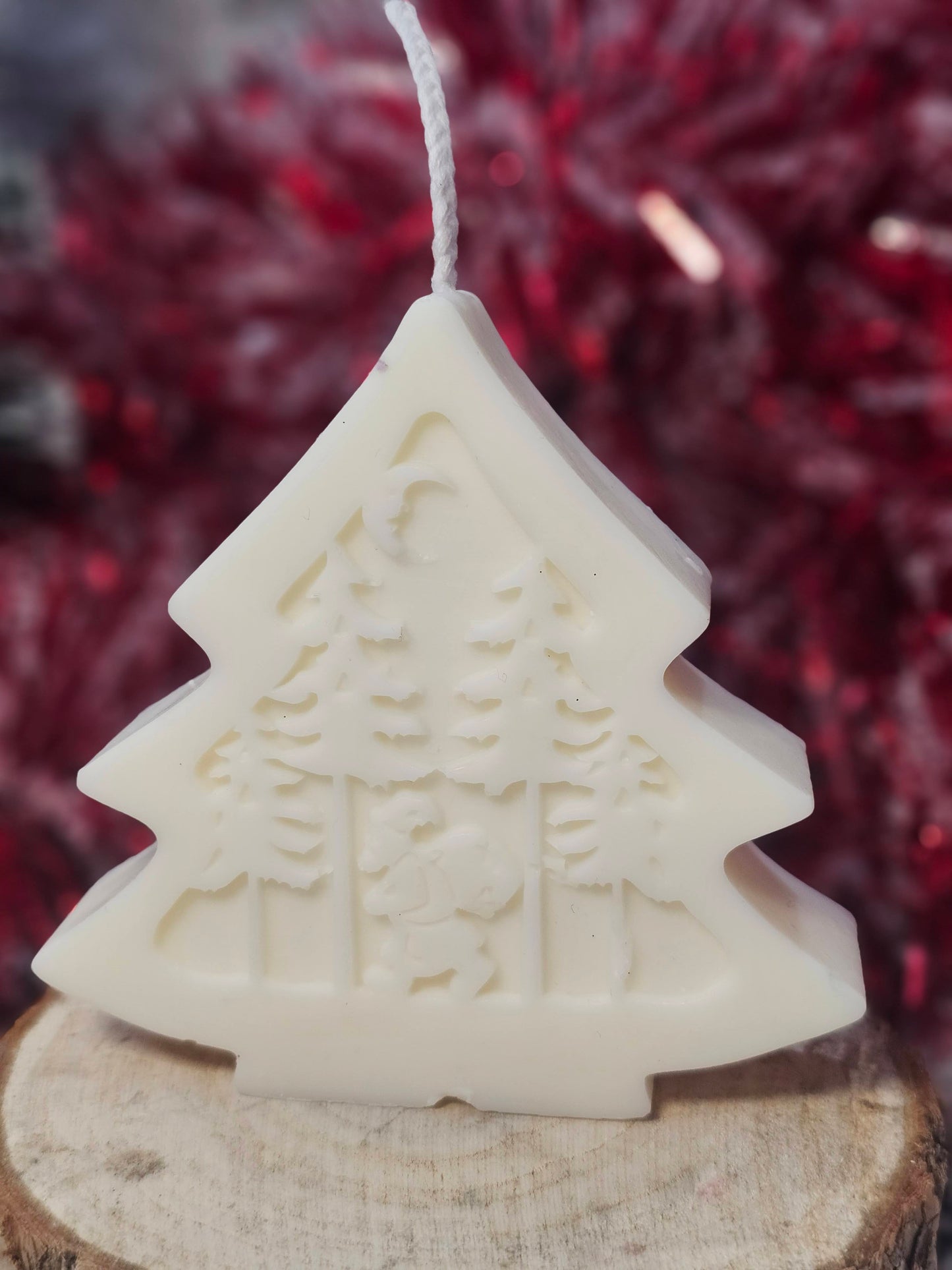 Vela decorativa Árbol Papá Noel en el Bosque - Aroma a Árbol de Navidad