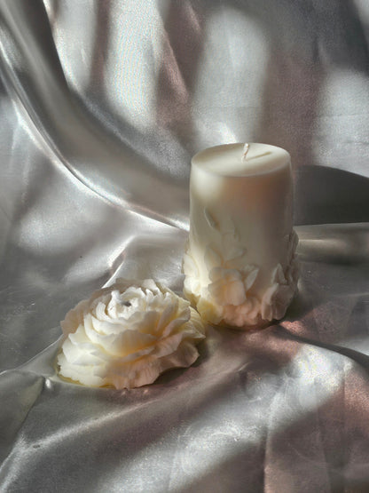 Pack Flores Eternas - Set de 2 Velas Decorativas Florales