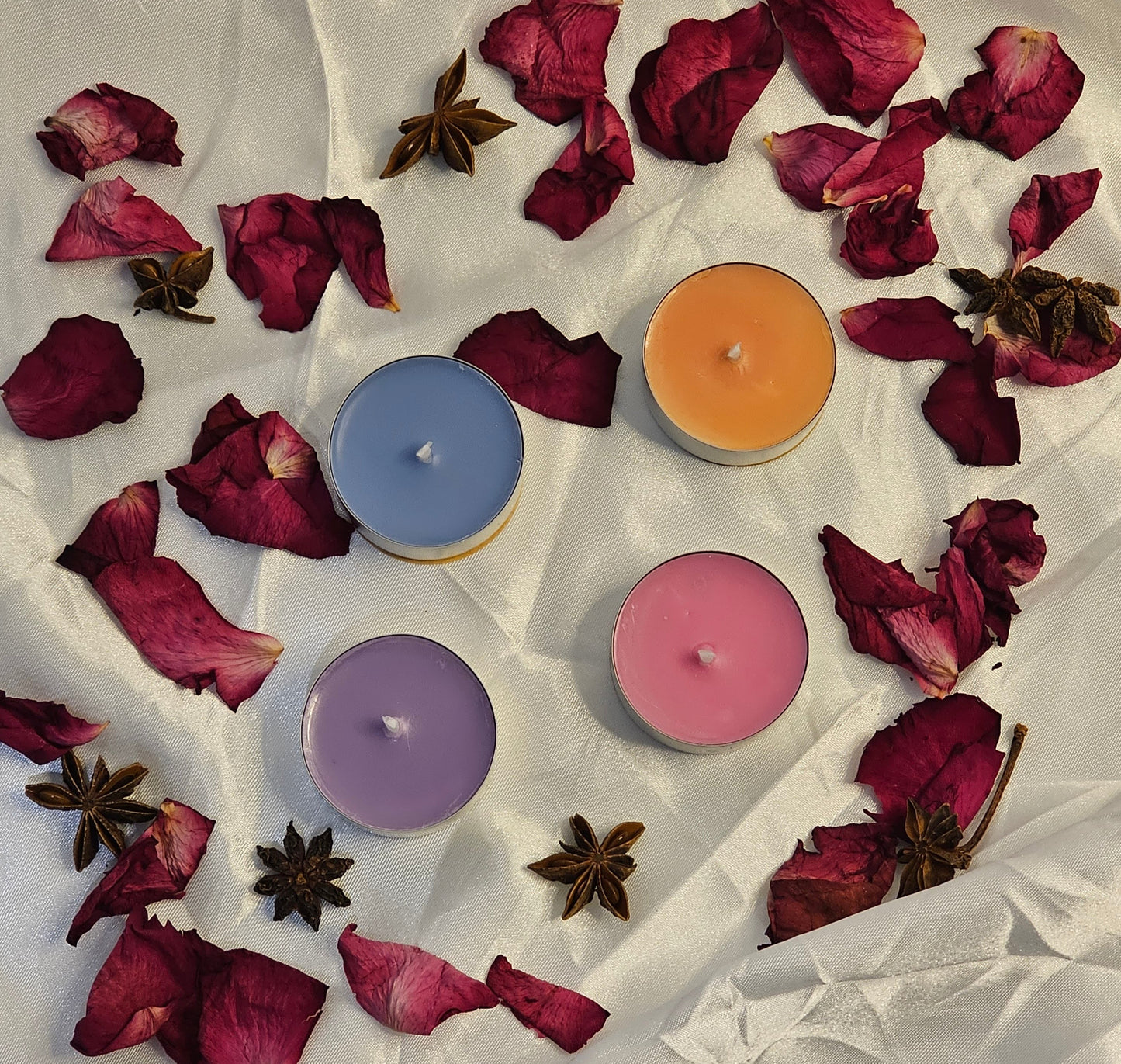 Pack de Velas de Té – Colección de Aromaterapia | Prueba los 4 Aromas y Encuentra tu Favorito