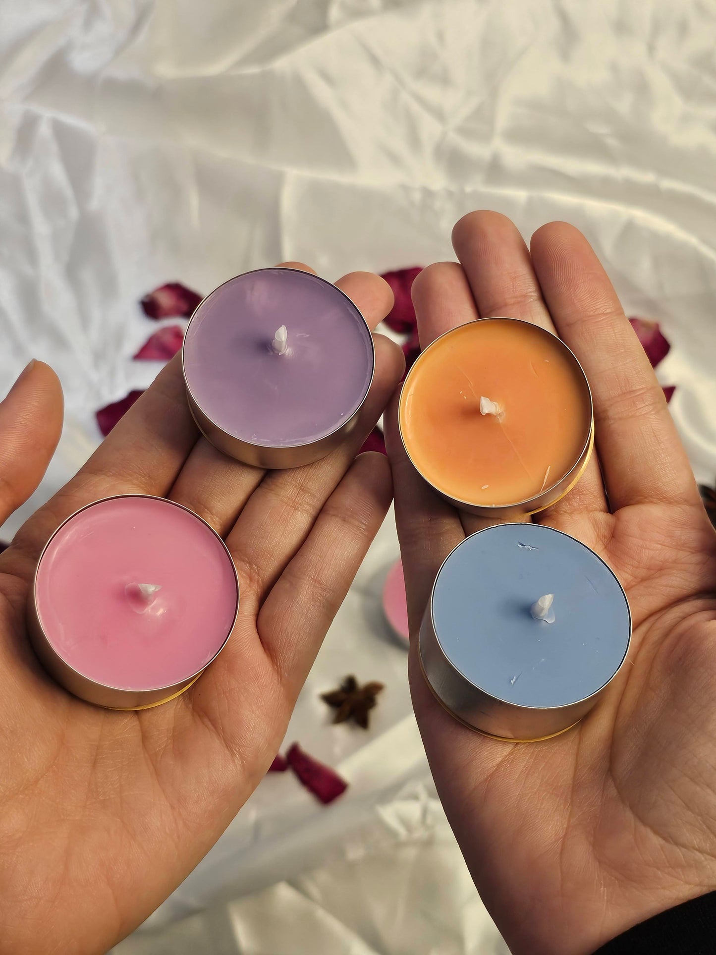 Pack de Velas de Té – Colección de Aromaterapia | Prueba los 4 Aromas y Encuentra tu Favorito