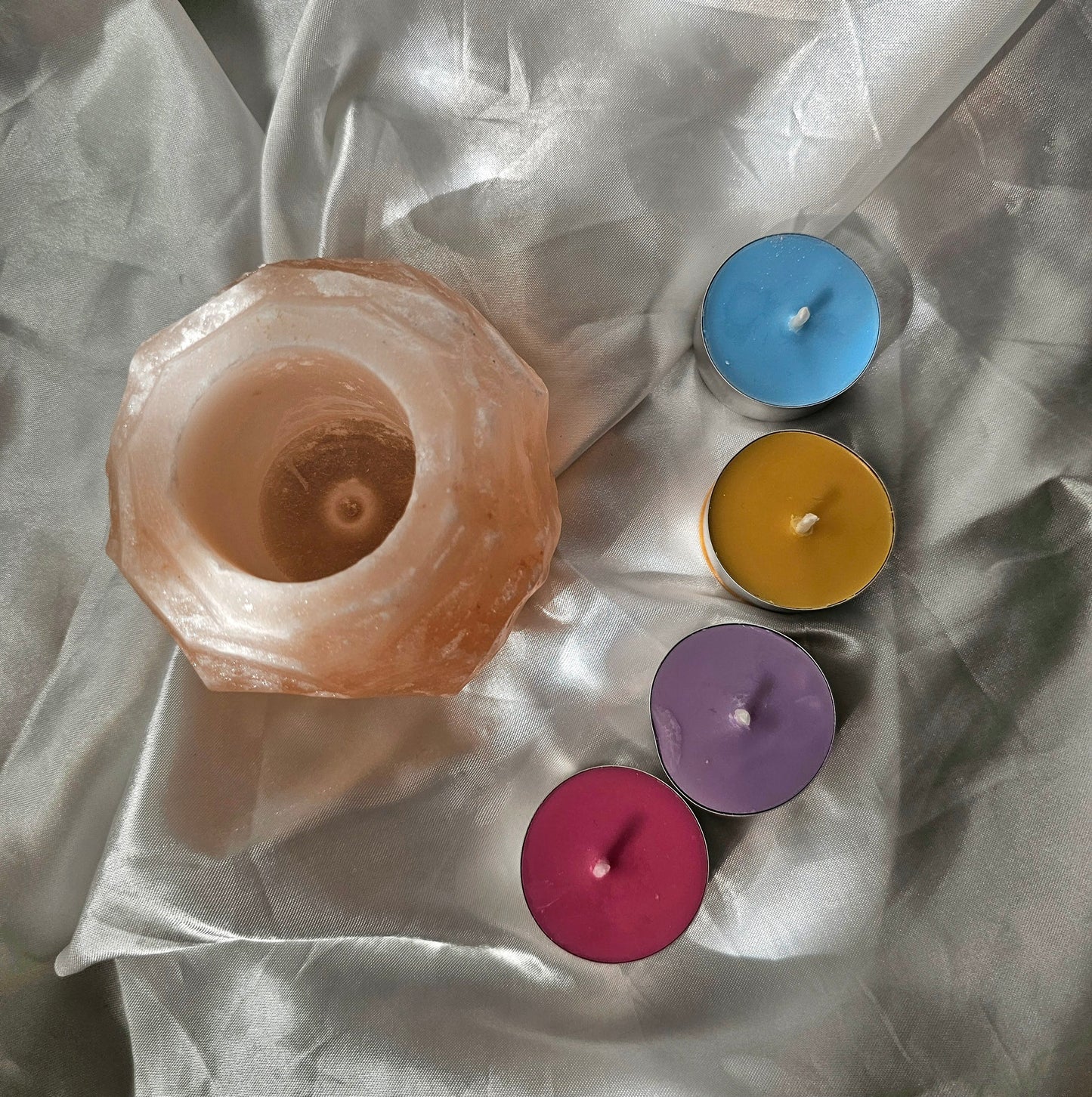 Pack Mini Ritual – Portavelas + 4 Velitas de Té