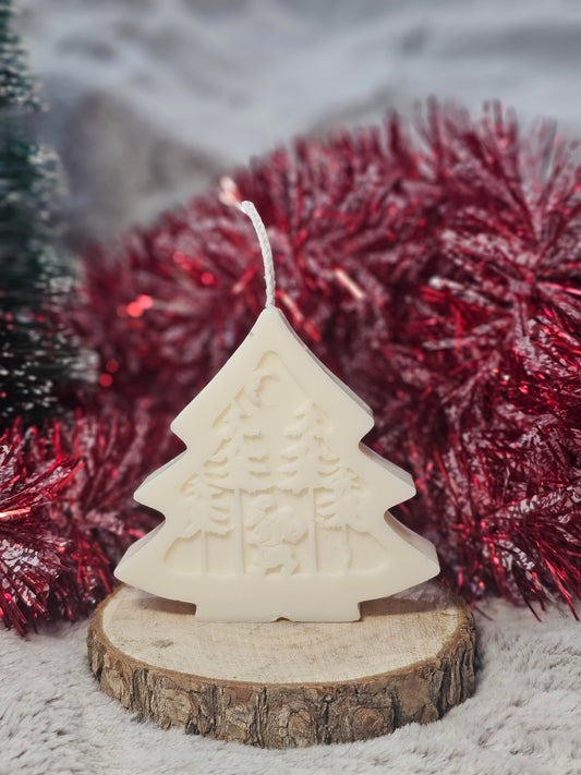 Vela decorativa Árbol Papá Noel en el Bosque - Aroma a Árbol de Navidad