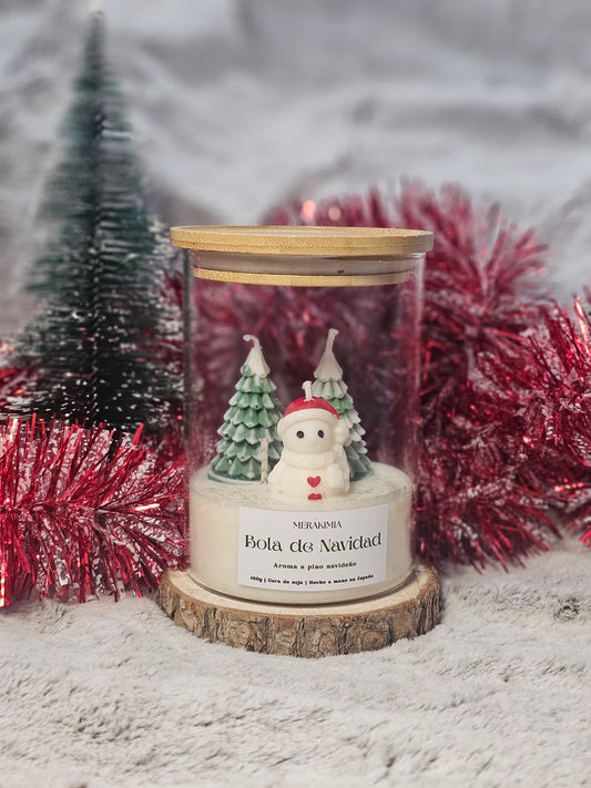 Vela Gigante Bola de Navidad – Aroma Árbol de Navidad