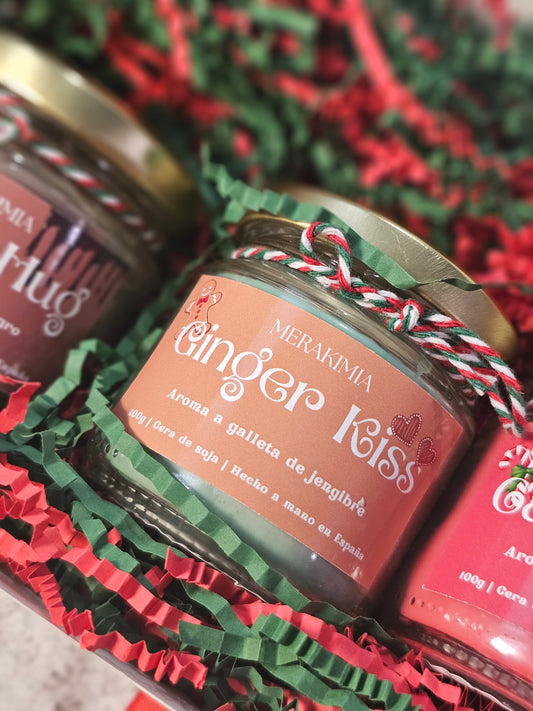 Ginger Kiss – Vela navideña de galleta de jengibre (100ml)