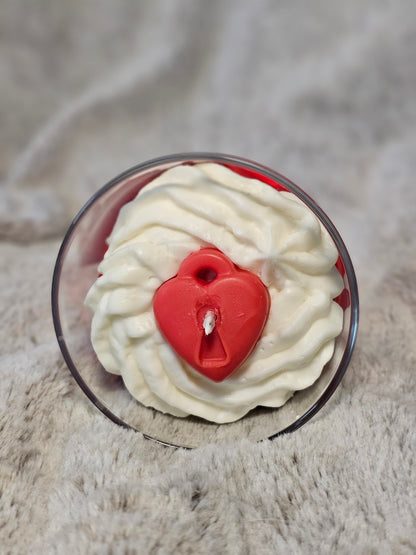 Vela Artesanal Ágape: Rosas y Vainilla - San Valentín