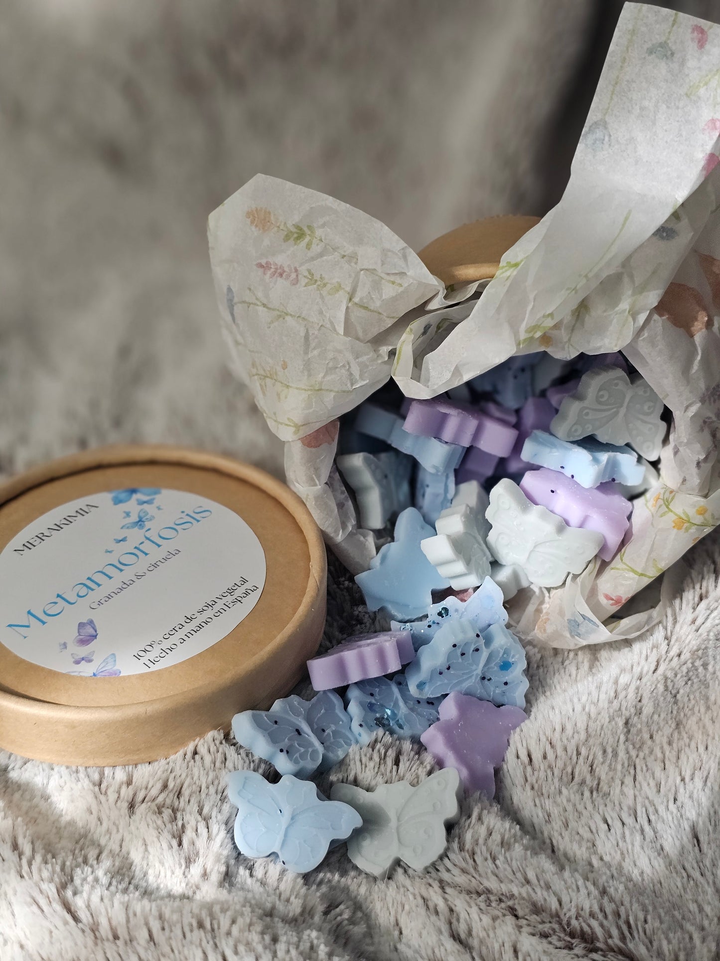 Pack Vela + Wax Melts Metamorfosis – Granada y ciruela