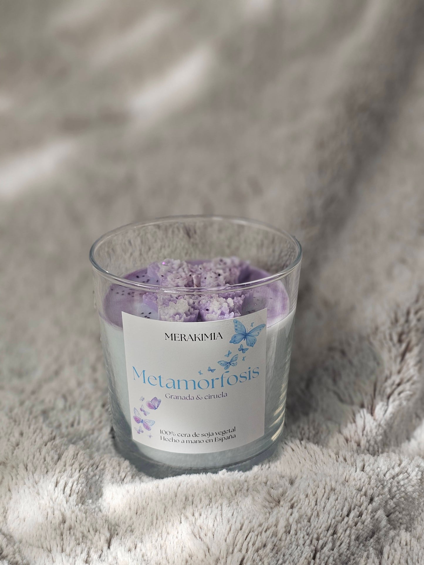 Pack Vela + Wax Melts Metamorfosis – Granada y ciruela