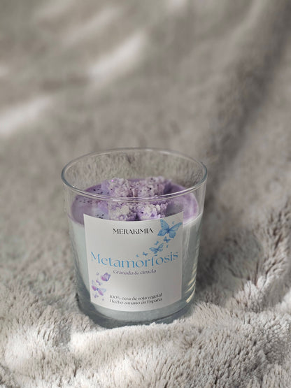 Pack Vela + Wax Melts Metamorfosis – Granada y ciruela