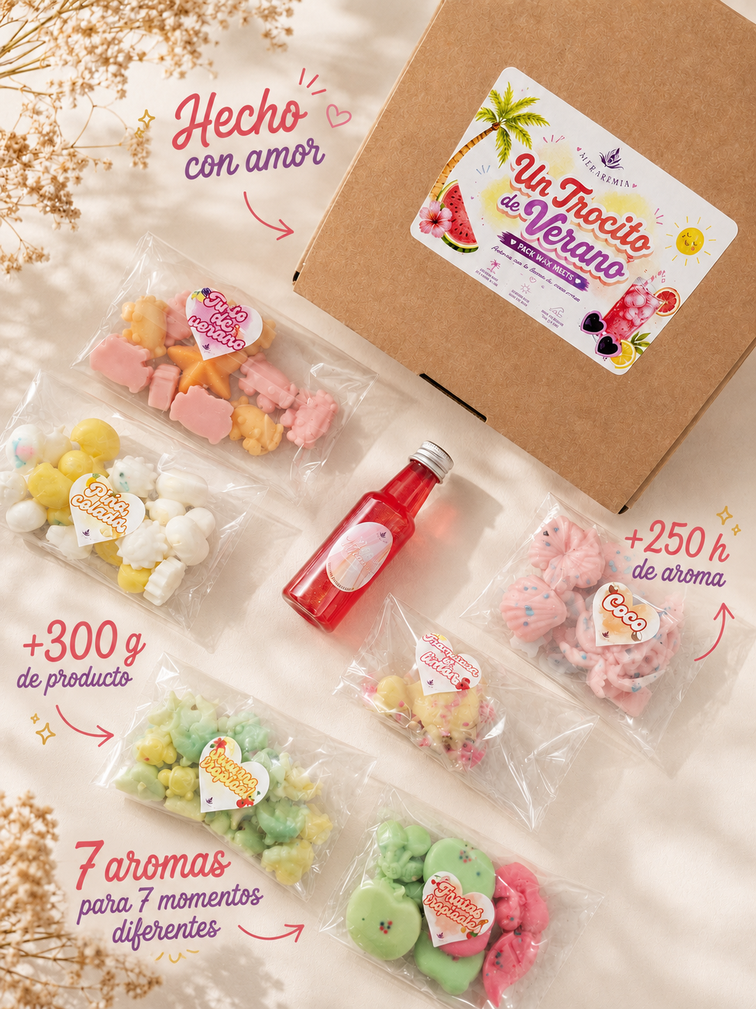 Pack Wax Melts Un Trocito de Verano