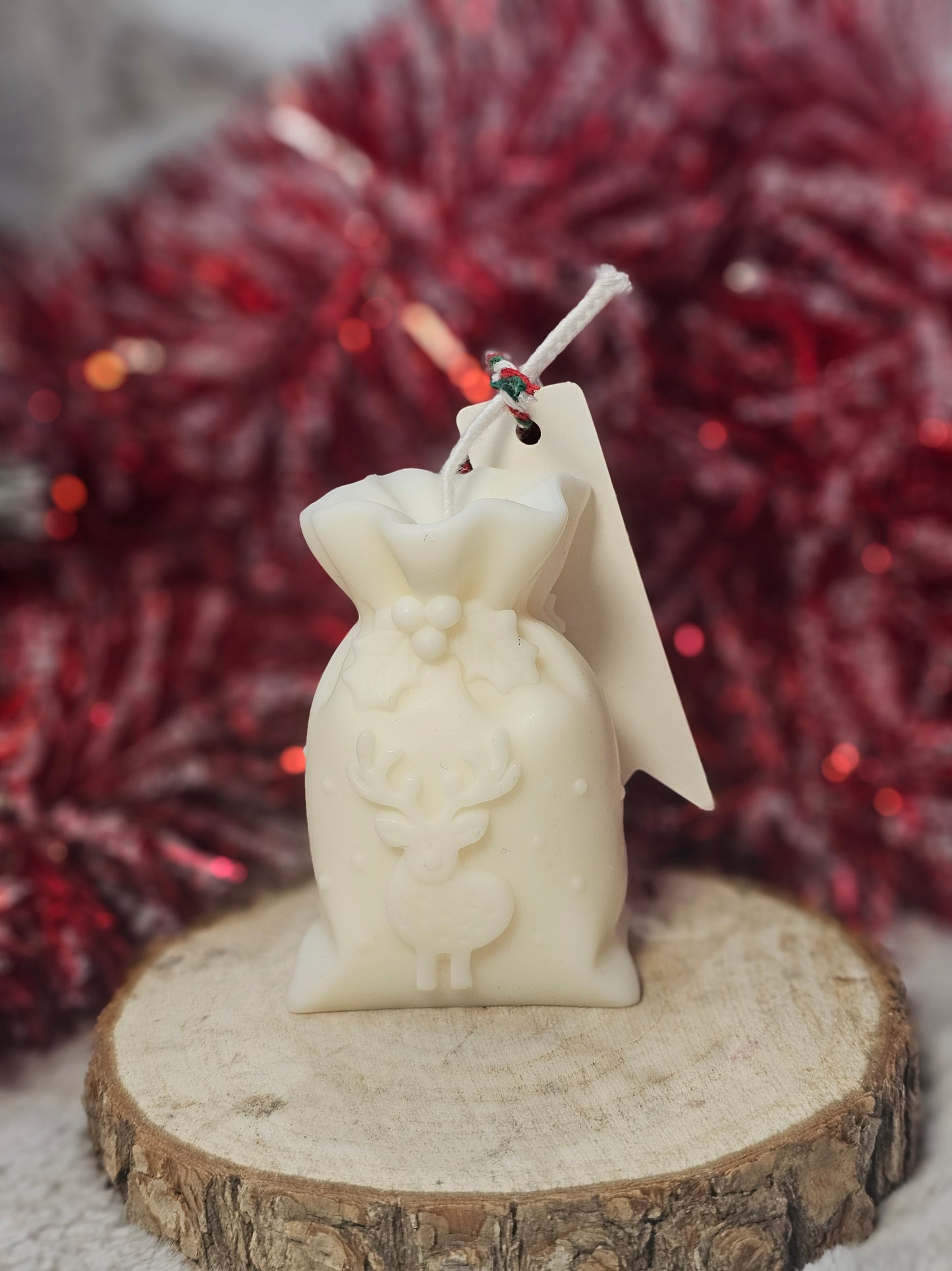 Vela Saco de Papá Noel - Aroma a Galleta de Jengibre