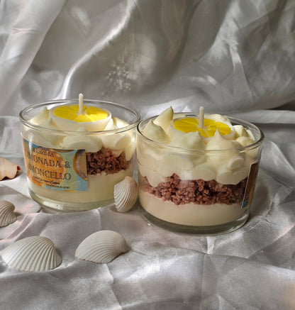 ds velas de mousse de limon amarilla
