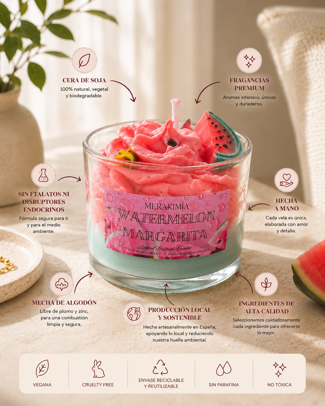 Vela Watermelon | Aroma a sandía